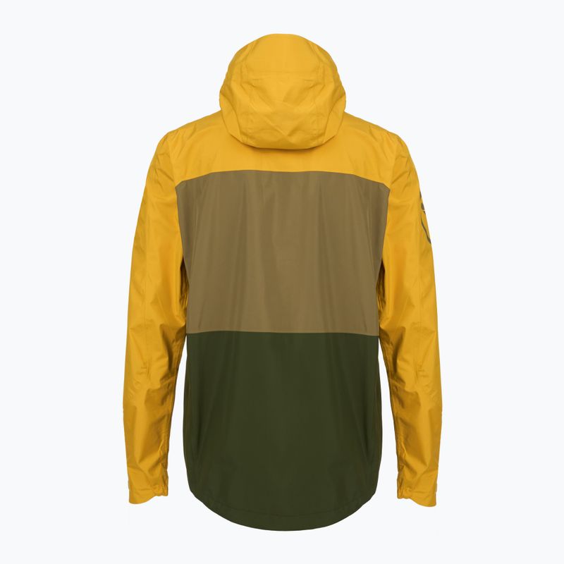 Pánska cyklistická bunda Endura Singletrack II Waterproof mustard 2