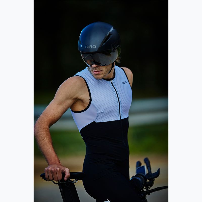 Pánsky triatlonový oblek ZONE3 Lava Long Distance Black/White/red 5