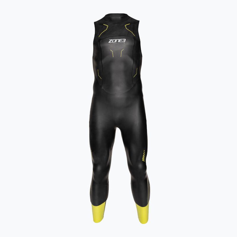 Pánska triatlonový neoprén ZONE3 Vision black/lime/gun metal 2