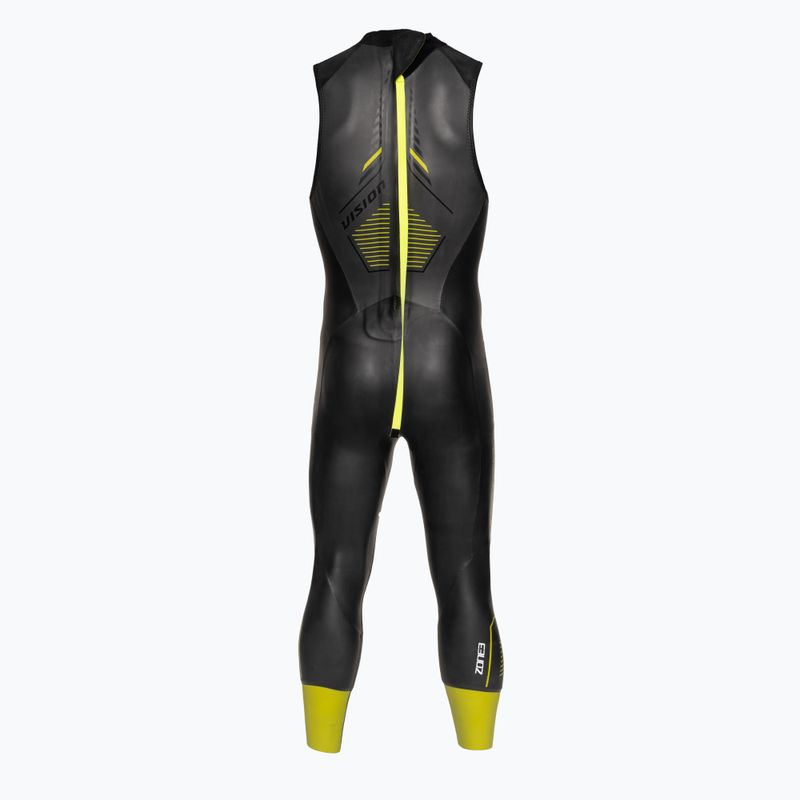 Pánska triatlonový neoprén ZONE3 Vision black/lime/gun metal 3