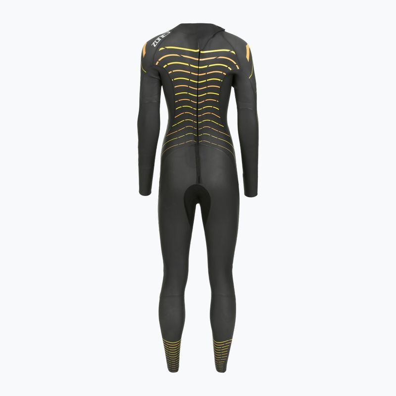 Dámsky triatlonový neoprén Zone3 Thermal Aspect Breaststroke 2,5 mm black/orange/yellow 3