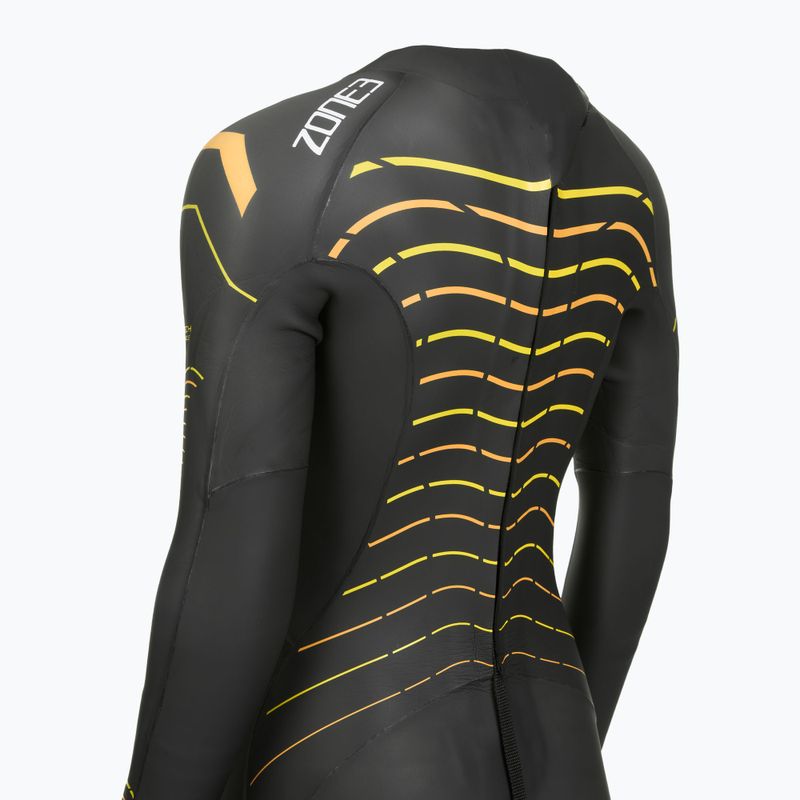 Dámsky triatlonový neoprén Zone3 Thermal Aspect Breaststroke 2,5 mm black/orange/yellow 5