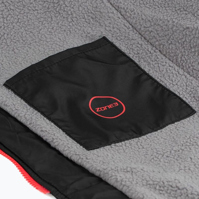 Detský župan ZONE3 Polar Fleece Parka Changing Robe Jr black 7