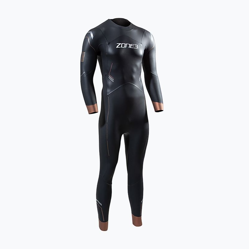 Pánsky triatlonový neoprén ZONE3 Thermal Agile 3 mm black/gold