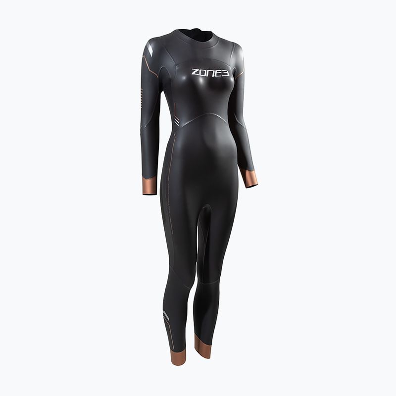 Dámsky triatlonový neoprén ZONE3 Thermal Agile 3 mm black/gold