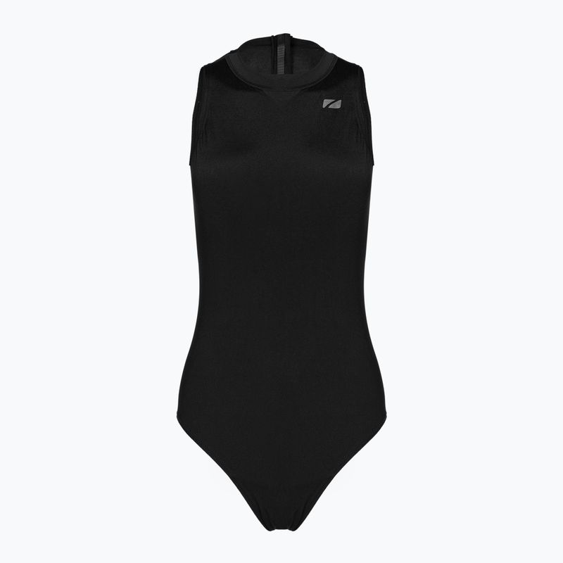 Plavky jednodielne dámske ZONE3 OWS Renew High Neck black