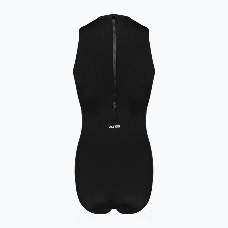 Plavky jednodielne dámske ZONE3 OWS Renew High Neck black 2