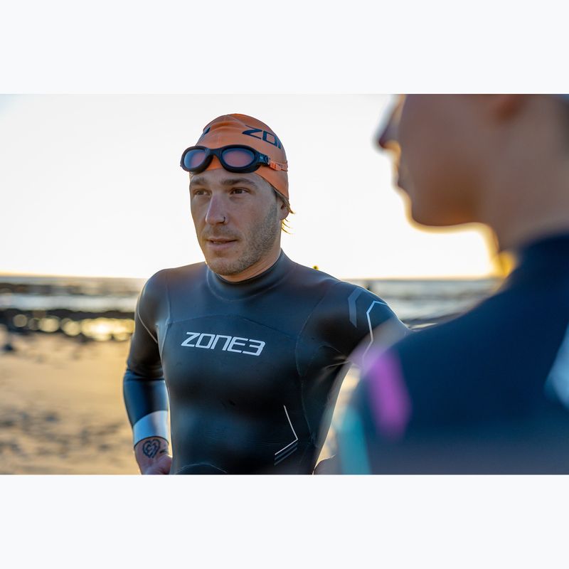 Plavecké okuliare ZONE3 Venator-X black/neon orange 4