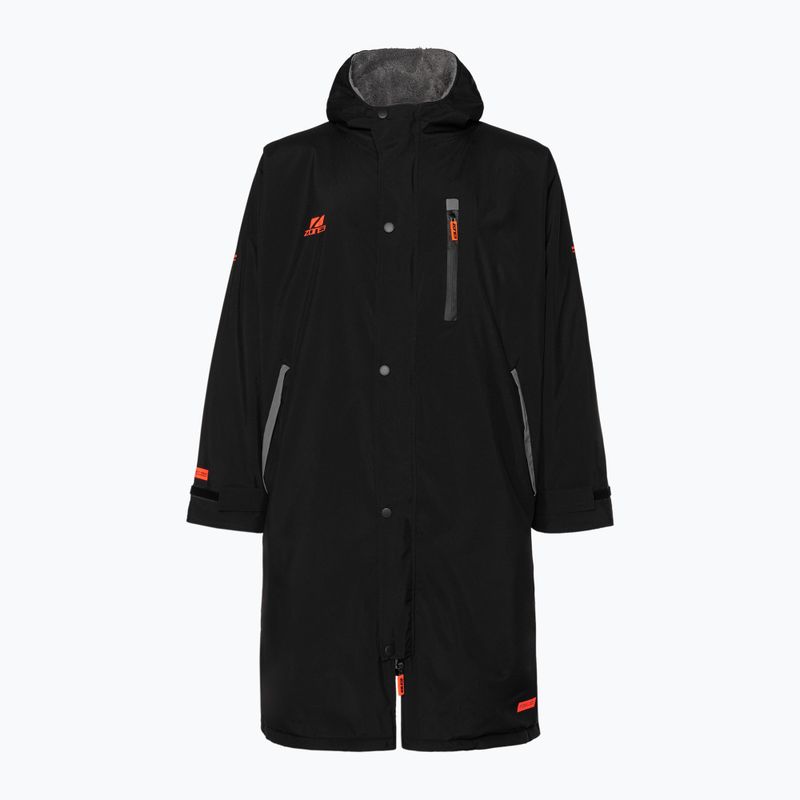 Plášť ZONE3 Thermo Tech Changing Fleece Parka black/orange