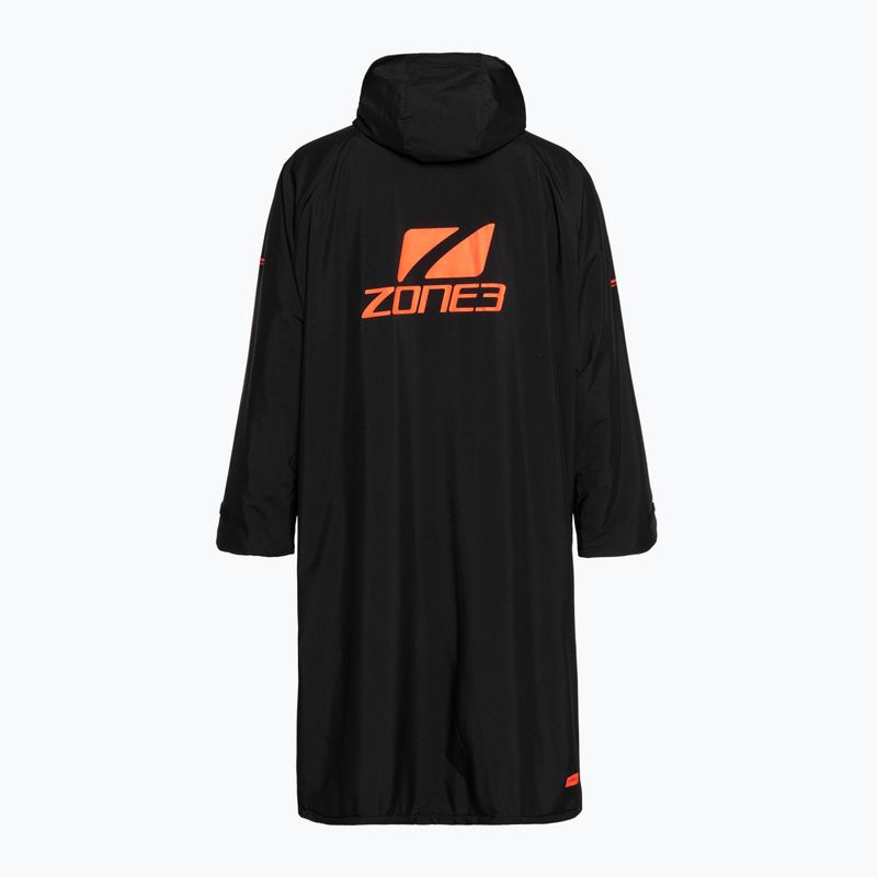 Plášť ZONE3 Thermo Tech Changing Fleece Parka black/orange 2