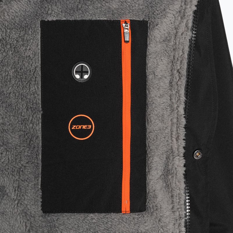 Plášť ZONE3 Thermo Tech Changing Fleece Parka black/orange 8