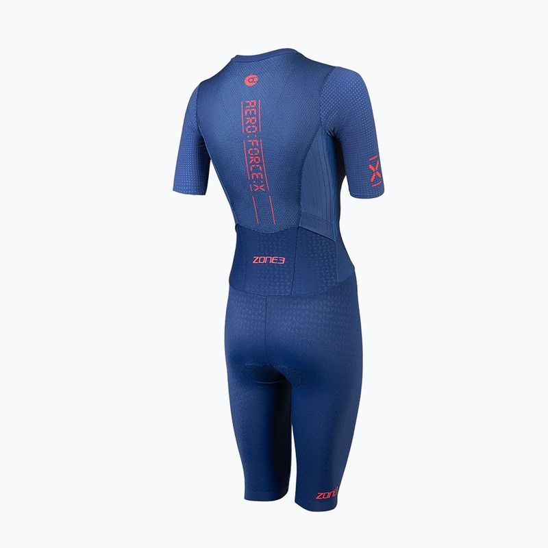 Dámska triatlonová kombinéza ZONE3 Aeroforce X II SS Trisuit navy 2