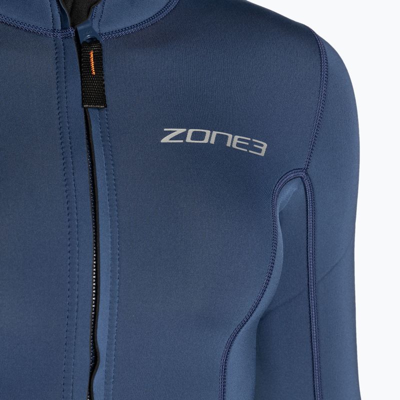 Dámske neoprénové tričko ZONE3 Yulex s dlhým rukávom navy 3
