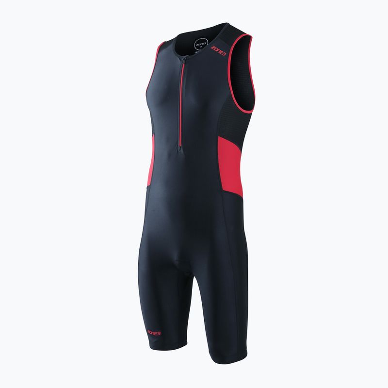 Pánsky triatlonový oblek ZONE3 Activate Trisuit black/red 2