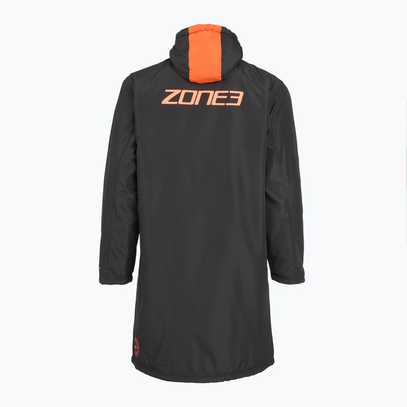 Plášť ZONE3 Robe Parka black/grey/orange 2