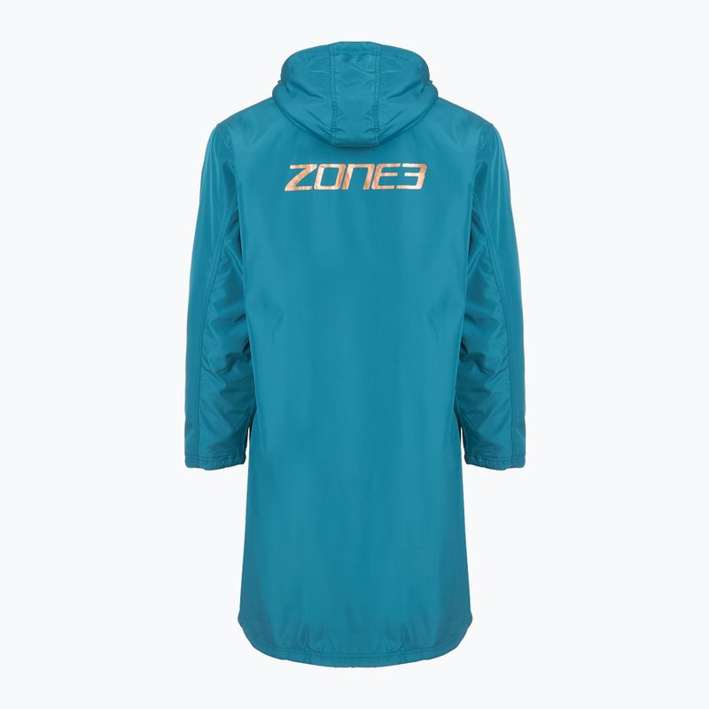 Kabát ZONE3 Recycled Thermo-tech Robe Parka teal/copper 2