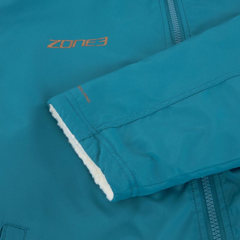 Kabát ZONE3 Recycled Thermo-tech Robe Parka teal/copper 3