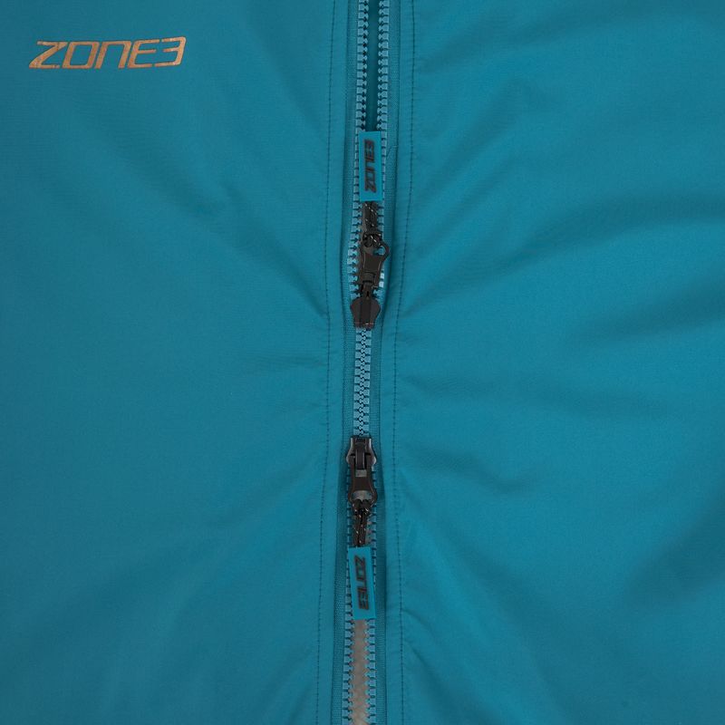 Kabát ZONE3 Recycled Thermo-tech Robe Parka teal/copper 4