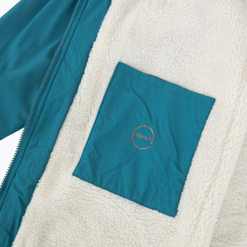 Kabát ZONE3 Recycled Thermo-tech Robe Parka teal/copper 5