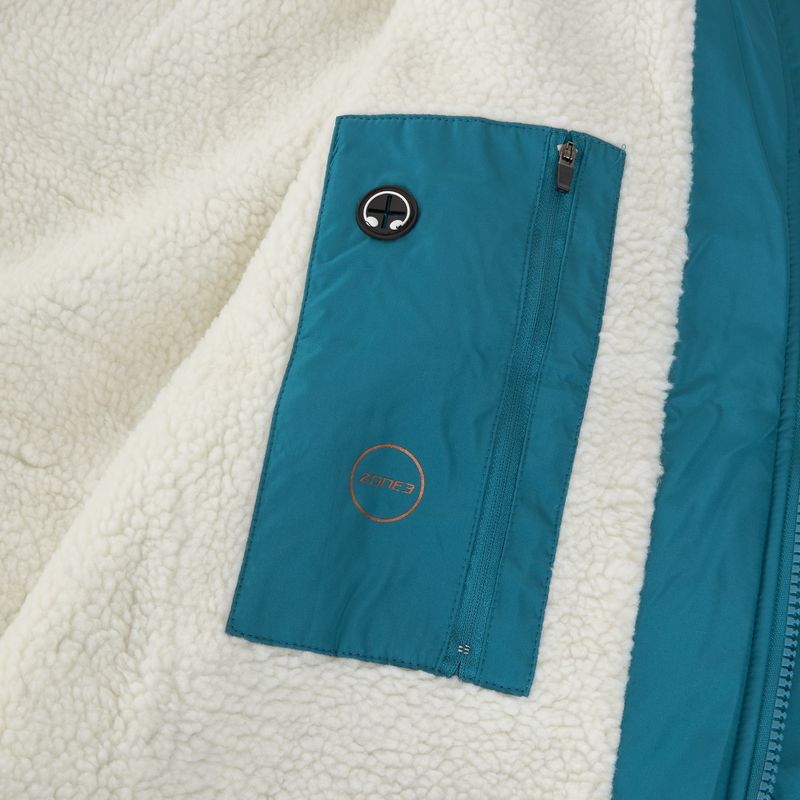 Kabát ZONE3 Recycled Thermo-tech Robe Parka teal/copper 6