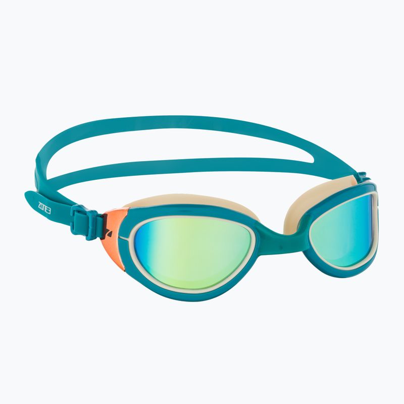 Plavecké okuliare ZONE3 Attack teal/cream/cooper