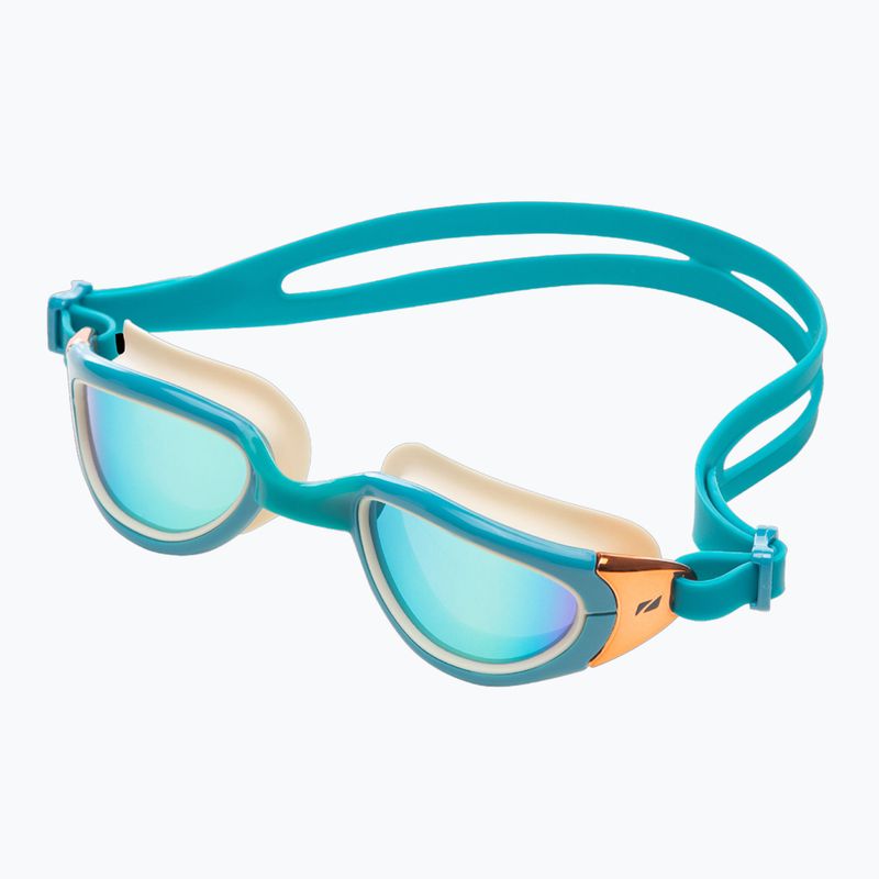 Plavecké okuliare ZONE3 Attack teal/cream/cooper 6