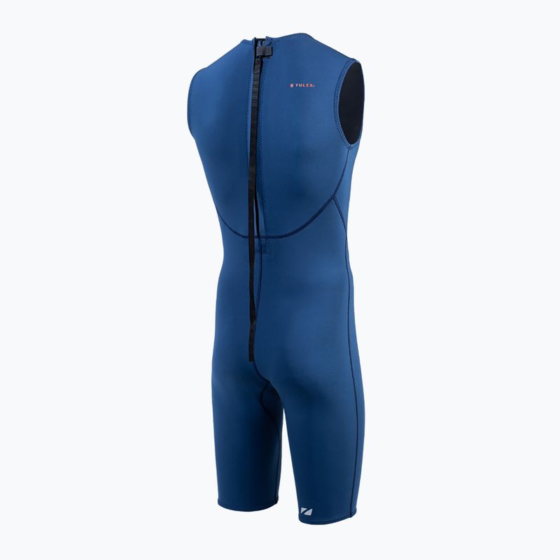 Pánsky plavecký neoprén ZONE3 Yulex Kneeskin 1,5 mm navy/silver 2