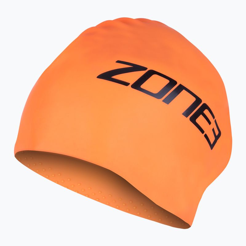 ZONE3 Extra dlhá plavecká čiapka hi-vis oranžová