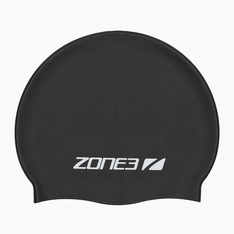 Plavecká čiapka ZONE3 Silicone Swim black