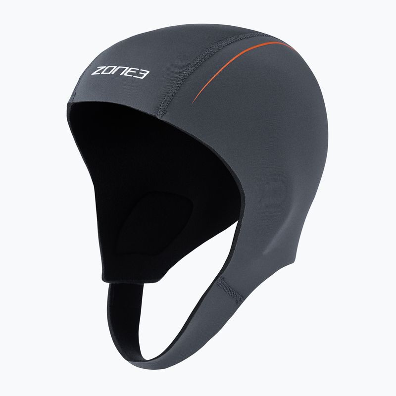 Neoprénová plavecká čiapka ZONE3 Active-Flex Swim grey/orange