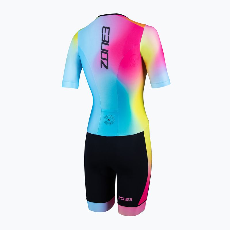 Dámsky triatlonový oblek ZONE3 Activate+ Trisuit neon/black 2