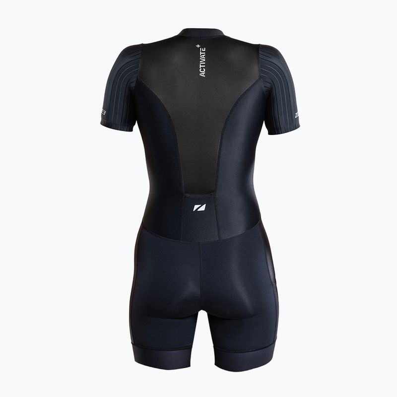 Dámsky triatlonový oblek ZONE3 Activate+ Trisuit black 2