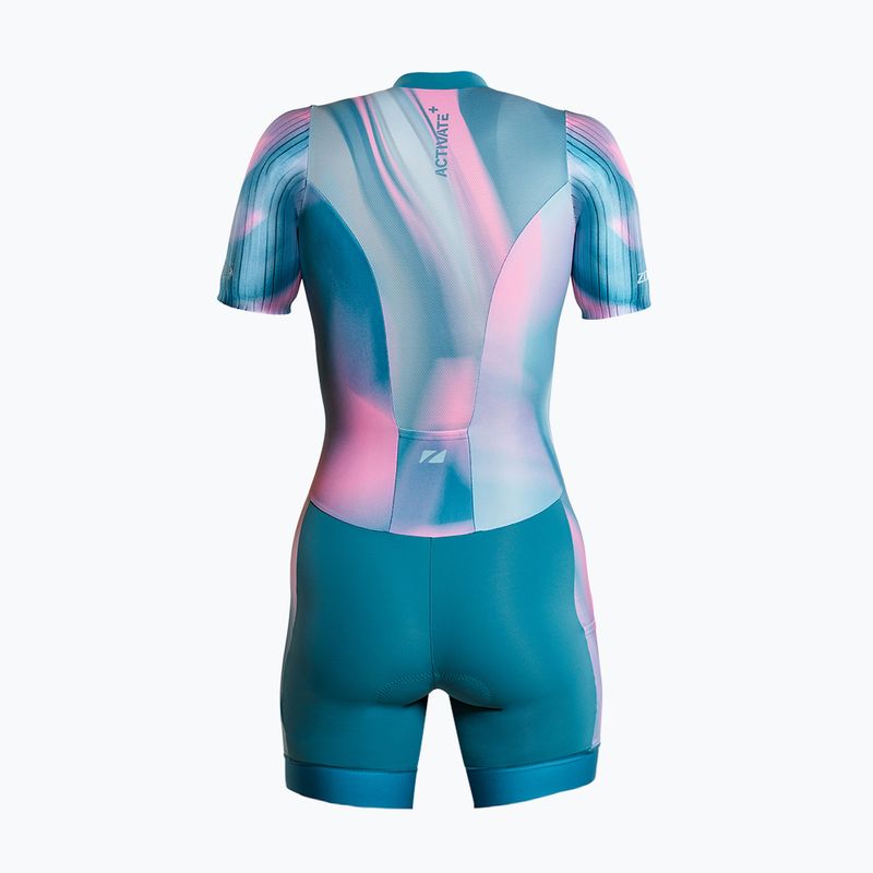 Dámsky triatlonový oblek ZONE3 Activate+ Trisuit print 2