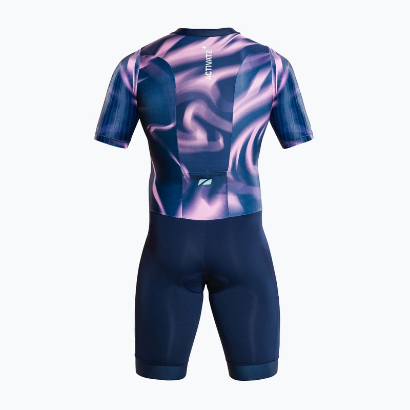 Pánska triatlonová kombinéza ZONE3 Activate+ Trisuit print 2