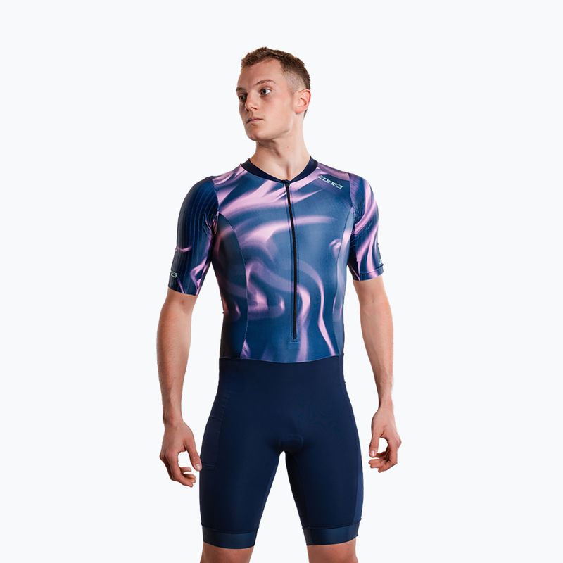 Pánska triatlonová kombinéza ZONE3 Activate+ Trisuit print 6