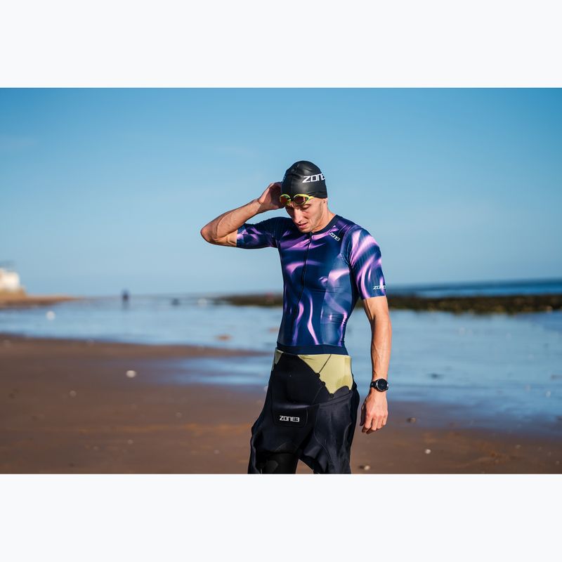 Pánska triatlonová kombinéza ZONE3 Activate+ Trisuit print 13