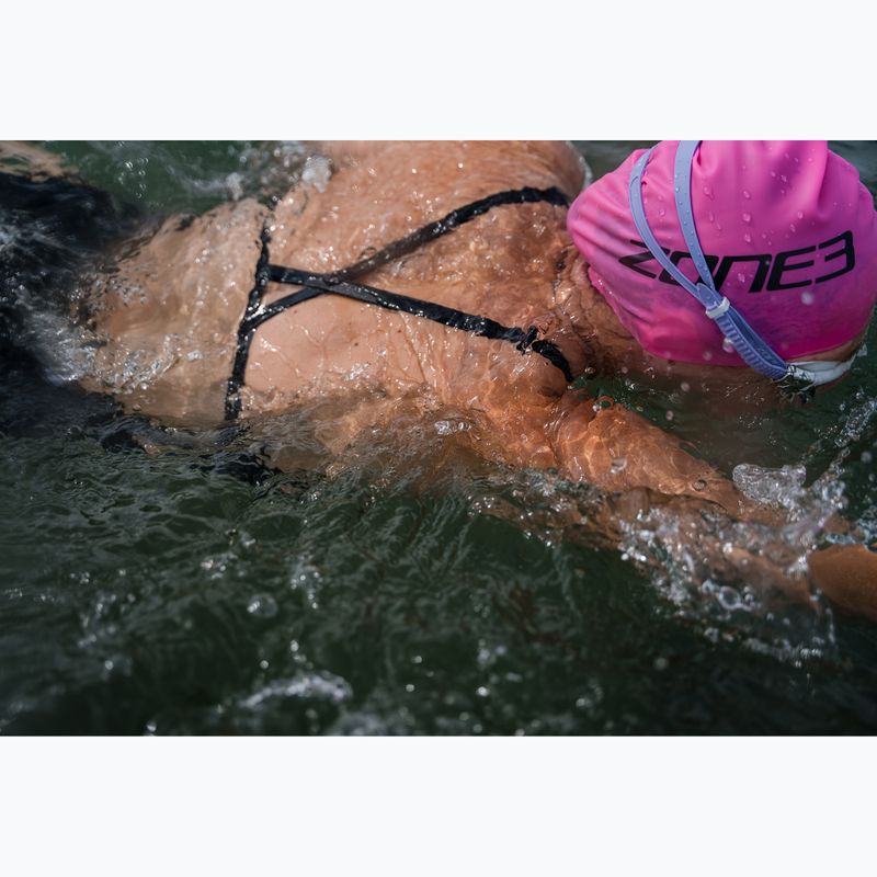 Dámske jednodielne plavky ZONE3 Strap Back black 11