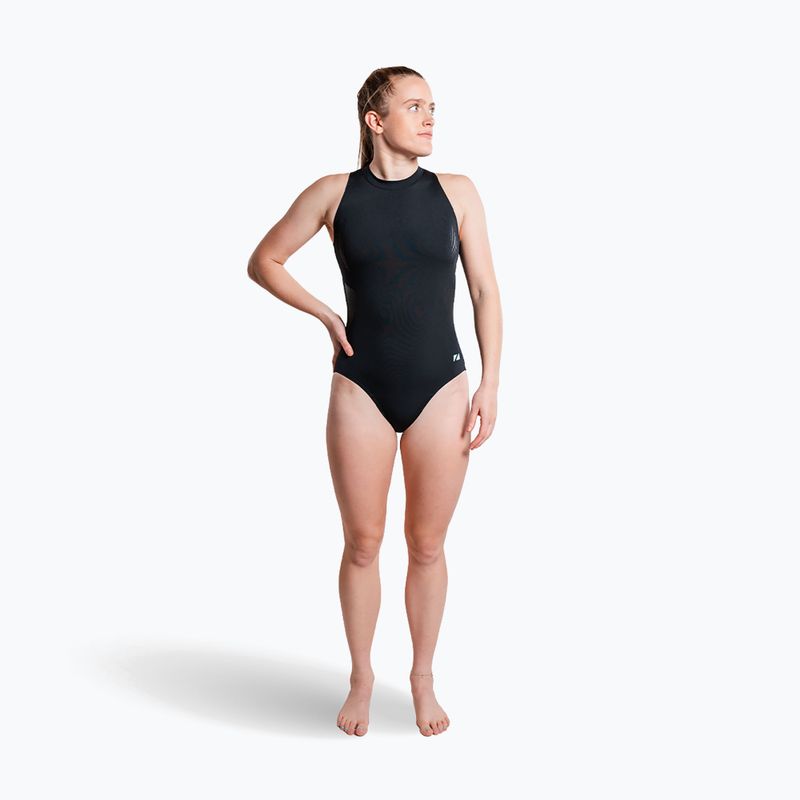 Dámske jednodielne plavky ZONE3 High Neck Costume black 3