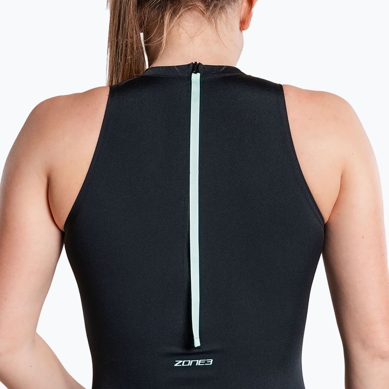 Dámske jednodielne plavky ZONE3 High Neck Costume black 7