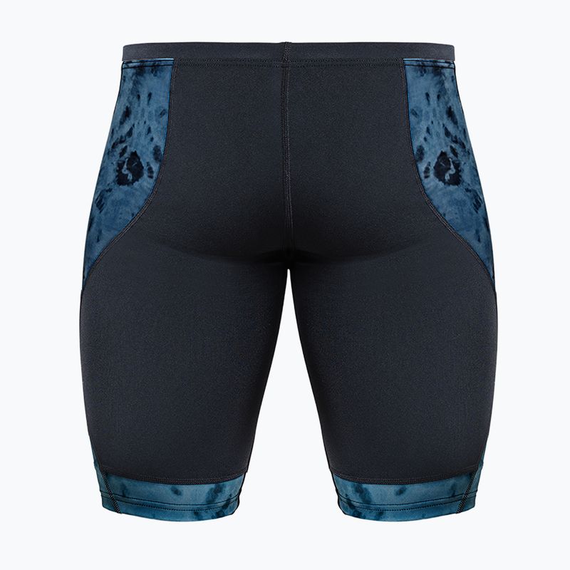 Pánske plavecké jammery ZONE3 Performance Speed teal tie dye 2