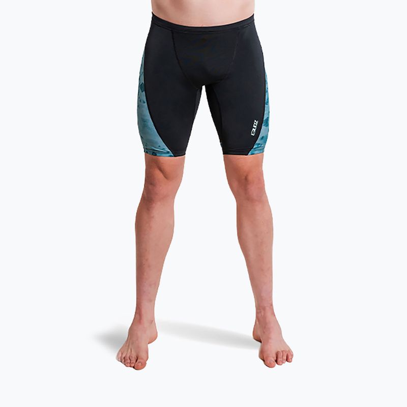 Pánske plavky jammery ZONE3 Performance Speed teal tie dye 3