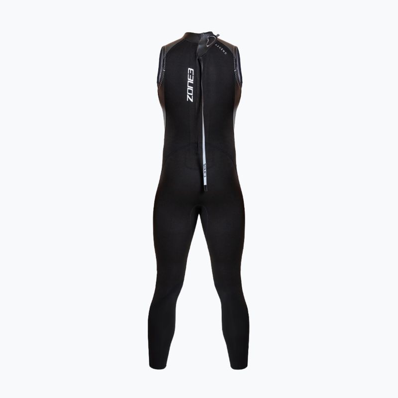Pánsky triatlonový neoprén ZONE3 Glide Sleeveless Wetsuit black/grey 2