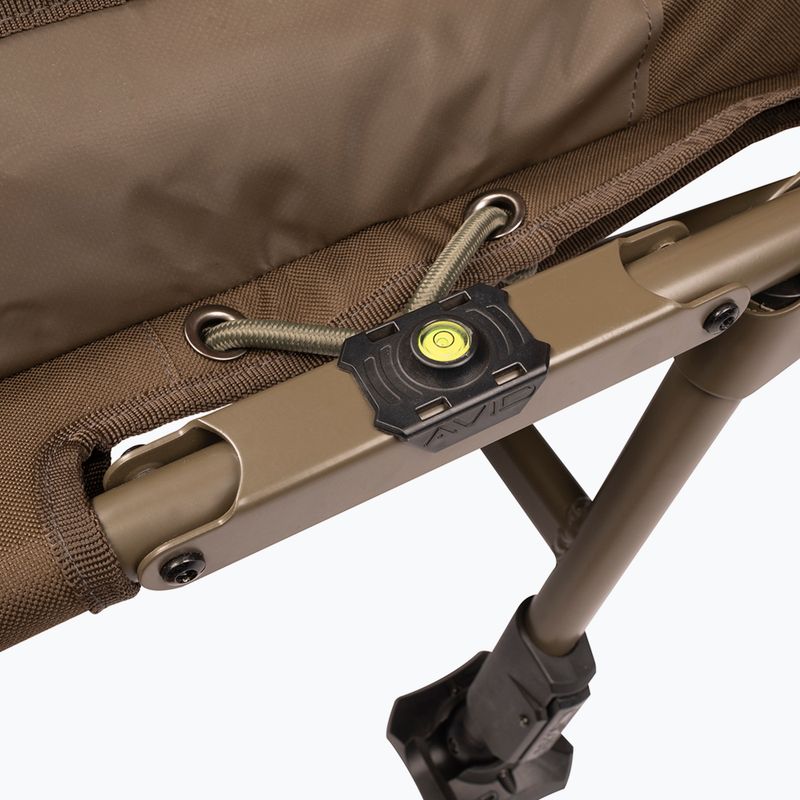 Avid Carp Benchmark Leveltech System hnedé lôžko A0440019 4