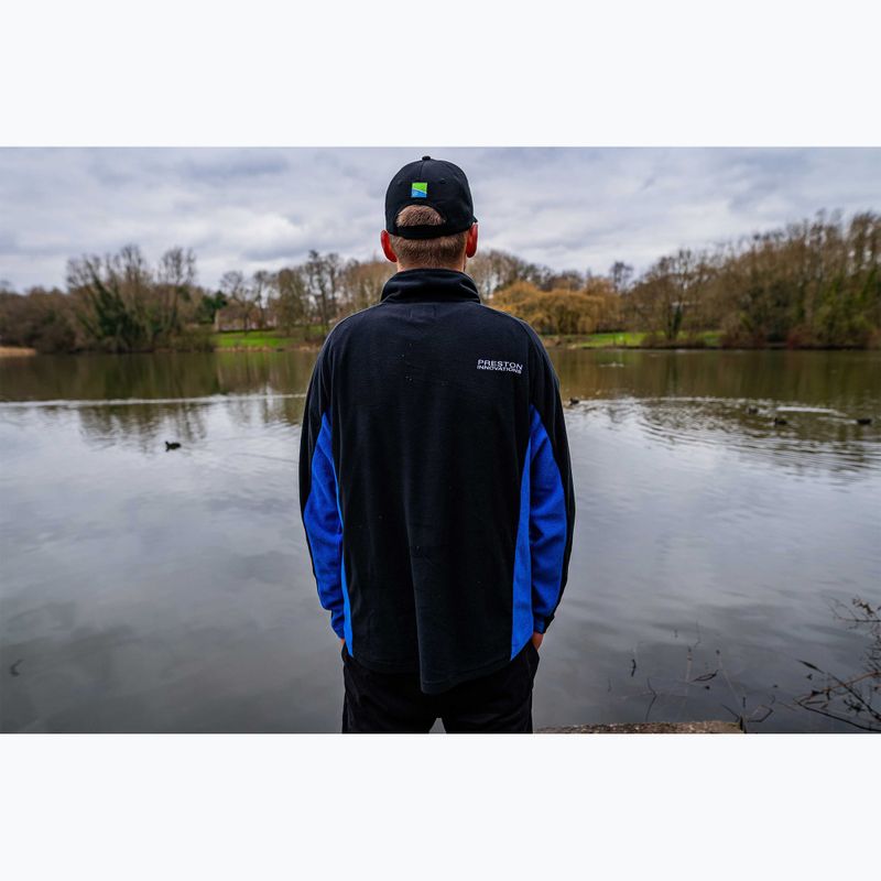 Mikina Preston Innovations Micro Fleece čierna / modrá 4