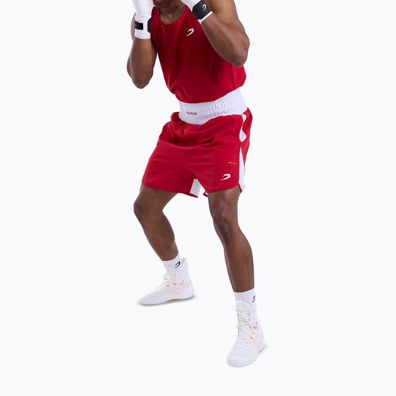 Pánske tréninkové šortky Boxraw Stevenson V2 red/white 4