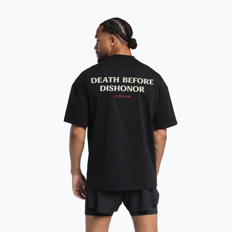 Pánske tričko BOXRAW Death Before Dishonor Oversized black 3