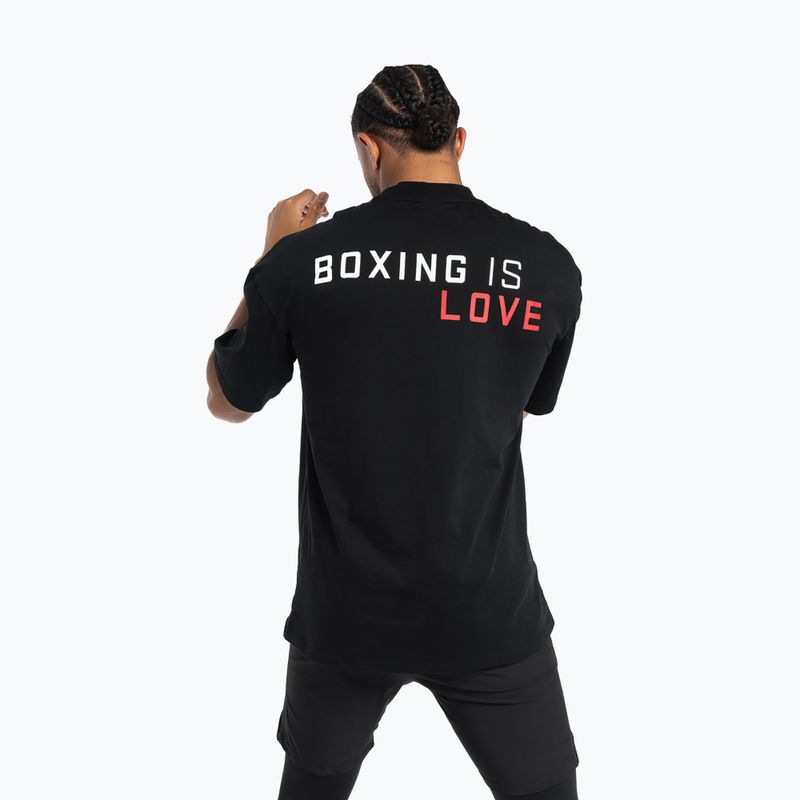 Pánske tričko Boxraw Boxing is Love Oversized Black 3