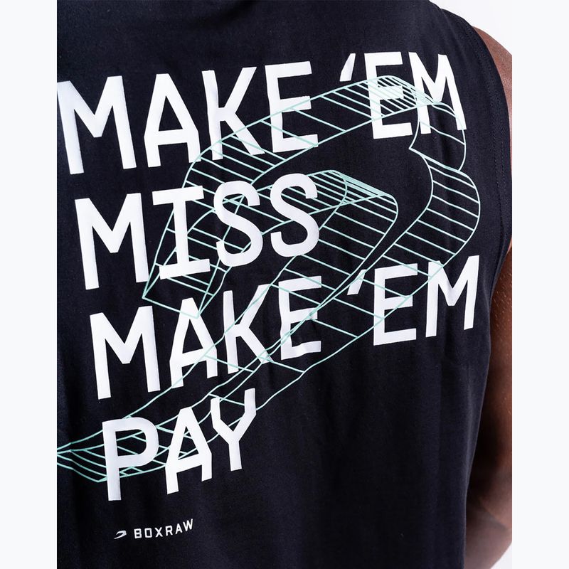 Pánske tričko BOXRAW Make 'Em Miss Muscle black 9