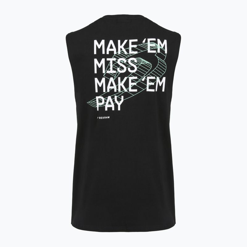 Pánske tričko BOXRAW Make 'Em Miss Muscle black 11