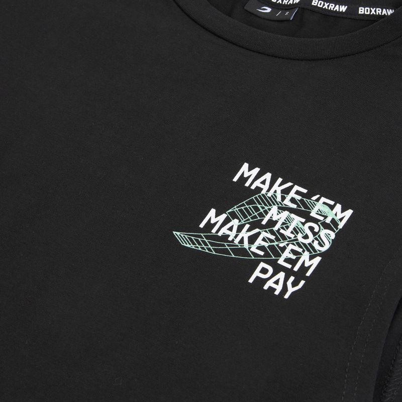 Pánske tričko BOXRAW Make 'Em Miss Muscle black 13